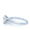 GIA 18ct White Gold Round Brilliant Cut Diamond Engagement Ring 1.50ct