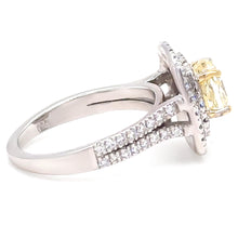 Load image into Gallery viewer, 18ct White Gold Cushion Cut Diamond Halo Ring 1.00ct 6.5g