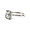 GIA 18ct White Gold Emerald Cut Diamond Engagement Ring 1.59ct