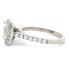 GIA 18ct White Gold Emerald Cut Diamond Engagement Ring 1.59ct