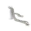 18ct White Gold Diamond Tennis Bracelet 5.52ct 29.0g