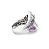 18ct White Gold Pink Sapphire and Diamond Dress Ring 3.74ct 17.85g