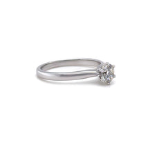 Load image into Gallery viewer, 18ct White Gold Round Brilliant Cut Diamond Ring 0.51ct 2.81g