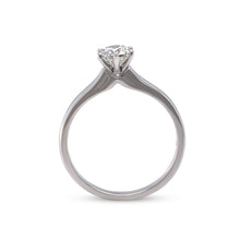 Load image into Gallery viewer, 18ct White Gold Round Brilliant Cut Diamond Ring 0.51ct 2.81g