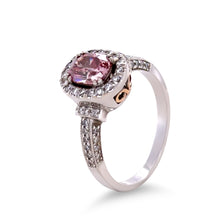 Load image into Gallery viewer, 18ct White and Rose Gold Pink Diamond Ring 1.36ct 6.1g