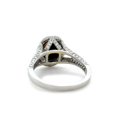 Load image into Gallery viewer, 18ct White and Yellow Gold Black Opal and Diamond Ring 3.57ct 6.52g