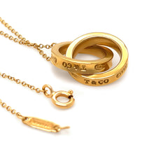 Load image into Gallery viewer, Tiffany &amp; Co. 18ct Yellow Gold Interlocking Circles Pendant Necklace 7.06g