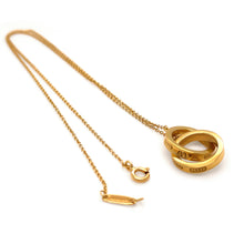 Load image into Gallery viewer, Tiffany &amp; Co. 18ct Yellow Gold Interlocking Circles Pendant Necklace 7.06g