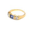 18ct Yellow Gold Sapphire and Diamond Ring 0.70ct 3.6g