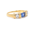 18ct Yellow Gold Sapphire and Diamond Ring 0.70ct 3.6g