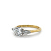 GIA 18ct Yellow Gold & Platinum Diamond Engagement Ring 1.37ct 3.7g