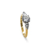 GIA 18ct Yellow Gold & Platinum Diamond Engagement Ring 1.37ct 3.7g