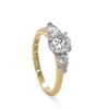 GIA 18ct Yellow Gold & Platinum Diamond Engagement Ring 1.37ct 3.7g