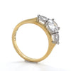 GIA 18ct Yellow Gold & Platinum Diamond Engagement Ring 1.37ct 3.7g