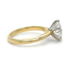 GIA 18ct Yellow & White Gold Diamond Solitaire Ring 3.01ct 5.04g