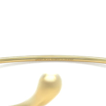 Load image into Gallery viewer, Tiffany &amp; Co 18ct Yellow Gold Elsa Peretti Elongated Teardrop Bangle 14.13g