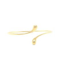 Load image into Gallery viewer, Tiffany &amp; Co 18ct Yellow Gold Elsa Peretti Elongated Teardrop Bangle 14.13g