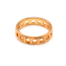Load image into Gallery viewer, Tiffany &amp; Co. 18ct Yellow Gold T True Wide Ring 5.65g