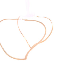 Load image into Gallery viewer, Tiffany &amp; Co 18ct Yellow Gold Elsa Peretti Open Heart Hoop Earrings 12.16g