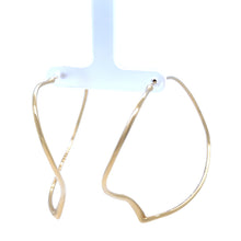 Load image into Gallery viewer, Tiffany &amp; Co 18ct Yellow Gold Elsa Peretti Open Heart Hoop Earrings 12.16g
