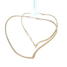 Load image into Gallery viewer, Tiffany &amp; Co 18ct Yellow Gold Elsa Peretti Open Heart Hoop Earrings 12.16g