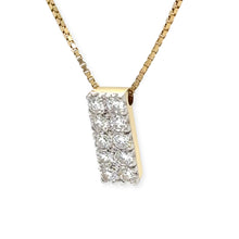 Load image into Gallery viewer, 18ct Yellow Gold Diamond Pendant Necklace 0.66ct 6.18g