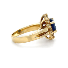 Load image into Gallery viewer, 18ct Yellow Gold Sapphire and Diamond Ring 1.80ct 5.7g