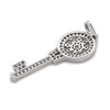 18ct White Gold Diamond Key Pendant 0.41ct 4.59g