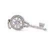 18ct White Gold Diamond Key Pendant 0.41ct 4.59g