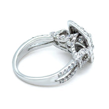 Load image into Gallery viewer, 18ct White Gold Princess Cut Diamond Halo Ring 1.85ct 6.3g