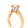 18ct Yellow and White Gold Round Brilliant Cut Diamond Solitaire Ring 2.04ct 5.95g