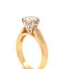 18ct Yellow and White Gold Round Brilliant Cut Diamond Solitaire Ring 2.04ct 5.95g