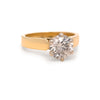 18ct Yellow and White Gold Round Brilliant Cut Diamond Solitaire Ring 2.04ct 5.95g