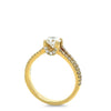 18ct Yellow Gold Round Brilliant Cut Diamond Ring 0.87ct