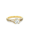 18ct Yellow Gold Round Brilliant Cut Diamond Ring 0.87ct