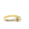 18ct Yellow Gold Round Brilliant Cut Diamond Ring 0.87ct