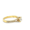 18ct Yellow Gold Round Brilliant Cut Diamond Ring 0.87ct