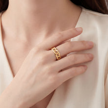 Load image into Gallery viewer, Tiffany &amp; Co. 18ct Yellow Gold T True Wide Ring 5.65g