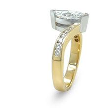 Load image into Gallery viewer, 18ct Yellow and White Gold Marquise Diamond Engagement Ring 1.21ct 5.09g
