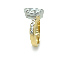 Load image into Gallery viewer, 18ct Yellow and White Gold Marquise Diamond Engagement Ring 1.21ct 5.09g