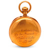 18ct Yellow Gold Open Dial Pocket Watch – 1881 – 80.9g