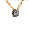Olivia Bond 18ct Two-Tone Gold Signature Scallop Necklace 1.01ct 15.54g