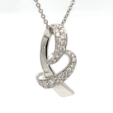 Load image into Gallery viewer, Bespoke Diamond Pendant and Necklace White Gold 0.50ct