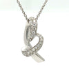 Bespoke Diamond Pendant and Necklace White Gold 0.50ct