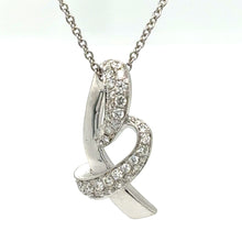Load image into Gallery viewer, Bespoke Diamond Pendant and Necklace White Gold 0.50ct