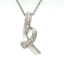 Load image into Gallery viewer, Bespoke Diamond Pendant and Necklace White Gold 0.50ct