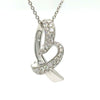 Bespoke Diamond Pendant and Necklace White Gold 0.50ct