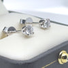 Bespoke 18ct White Gold Diamond Stud Earrings 0.46ct