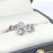 Load image into Gallery viewer, Bespoke 18ct White Gold Diamond Stud Earrings 0.46ct