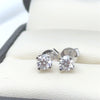 Bespoke 18ct White Gold Diamond Stud Earrings 0.46ct